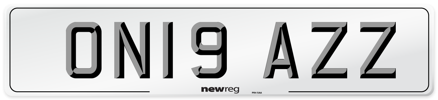 ON19 AZZ Number Plate from New Reg